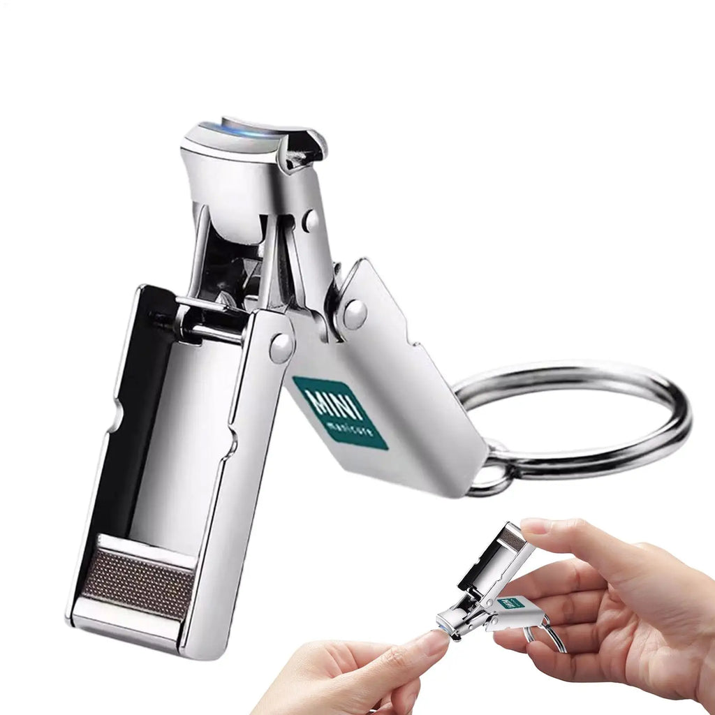 Mini Nail Clippers Stainless Steel Folding Manicure Tool Kids Adults
