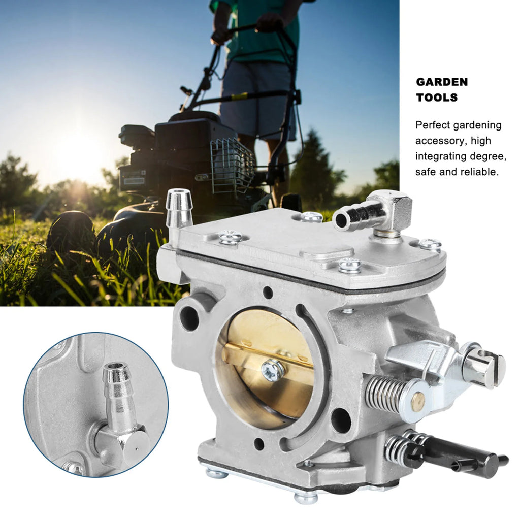 Outdoor Garden Lawn Mower Carburetor Accessory Carb Replacement Garden Accessories Metal for WALBRO WB‑37 150CC‑200CC Zpaxo