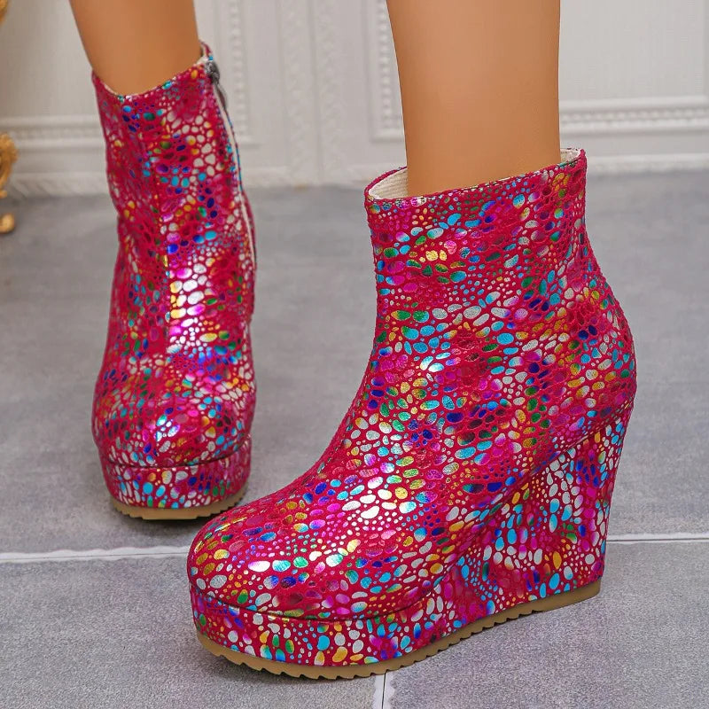 Spring Autumn Women's Round Closed Toe Comfortable Ankle Boots Women Zpaxo