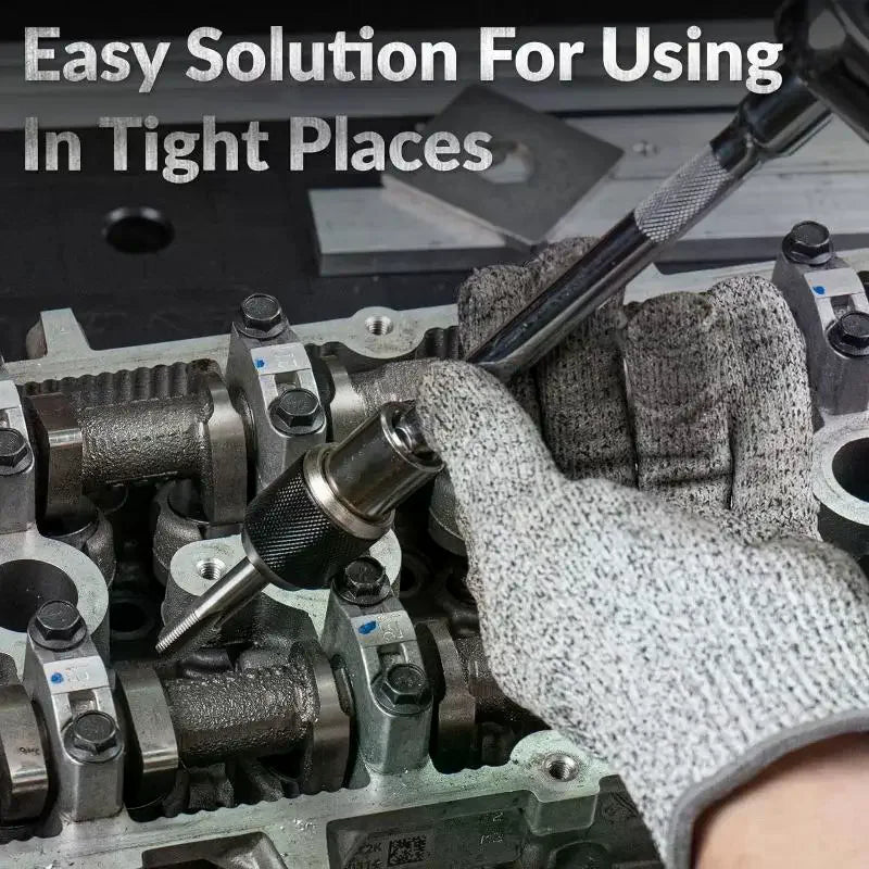 Tap Socket 1 2 8 Square Sockets Adapter M3-M12 Adjustable Ratchet Zpaxo