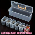 Professional 7-Piece Tool Organizer Transparent Parts Storage