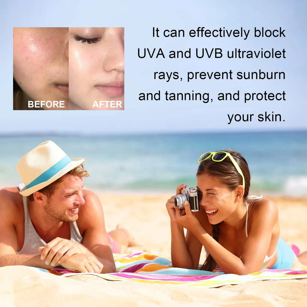 Face & Body Sunscreen Non-Greasy SPF 100+ Facial Sunblock UVA & UVB Protection Sunblocking Cream Anti Aging for Summer Beach Zpaxo