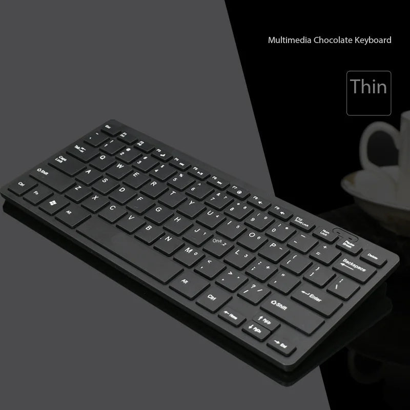 78 Keys USB Wired Keyboard ABS Waterproof Multimedia Computer Home Zpaxo