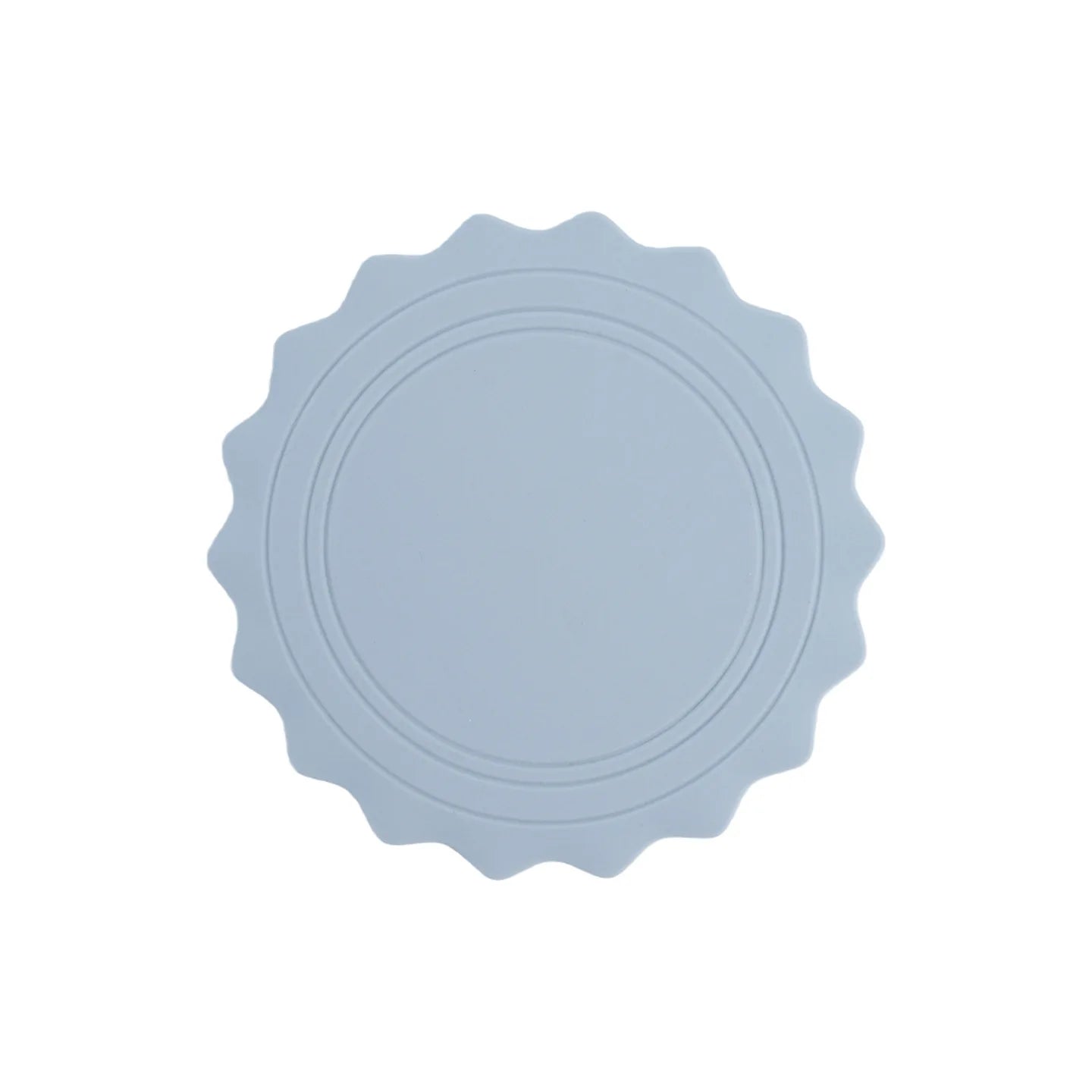Silicone tea cup mat bowl mat dining table insulation mat home dining mat high-end and heat-resistant sand pot mat Zpaxo Sun type gray3PC