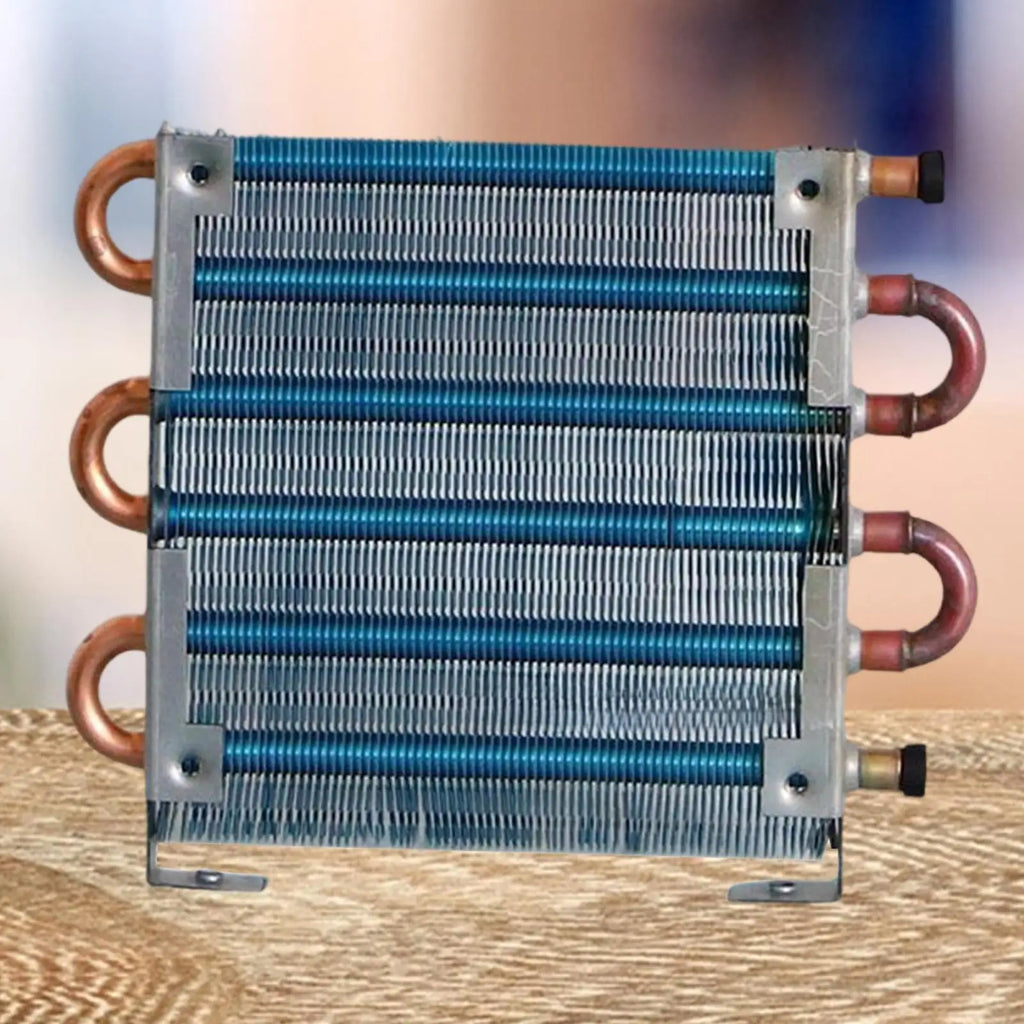 Small Condenser Radiator Sturdy Copper Tube Evaporator for Refrigerator Air Cooling Radiator for Equipment Industrial DIY Zpaxo