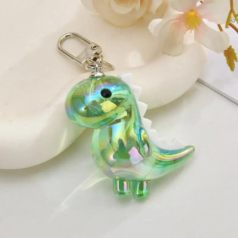 Cute Acrylic Dinosaur Keychain Paired Sturdy Buckle Daily Casual Zpaxo A4