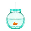 Fish Bowl Cups Clear Unbreakable Portable with Straw and Lid Summer Drink Cups for Cocktail Juice Soda Lemonade Family Zpaxo China Mainland Standard A