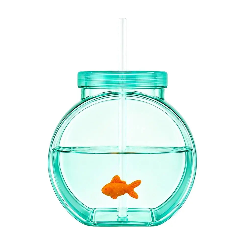 Fish Bowl Cups Clear Unbreakable Portable with Straw and Lid Summer Drink Cups for Cocktail Juice Soda Lemonade Family Zpaxo China Mainland Standard A