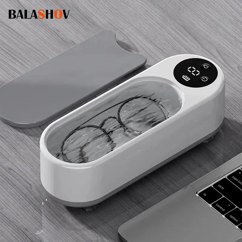 Portable Household Cleaning Machine, 450ml Clean Pod Ultrasonic Cleaner, Jewelry Cleaner Machine for Ring, Glasses, Makeup Brush Zpaxo