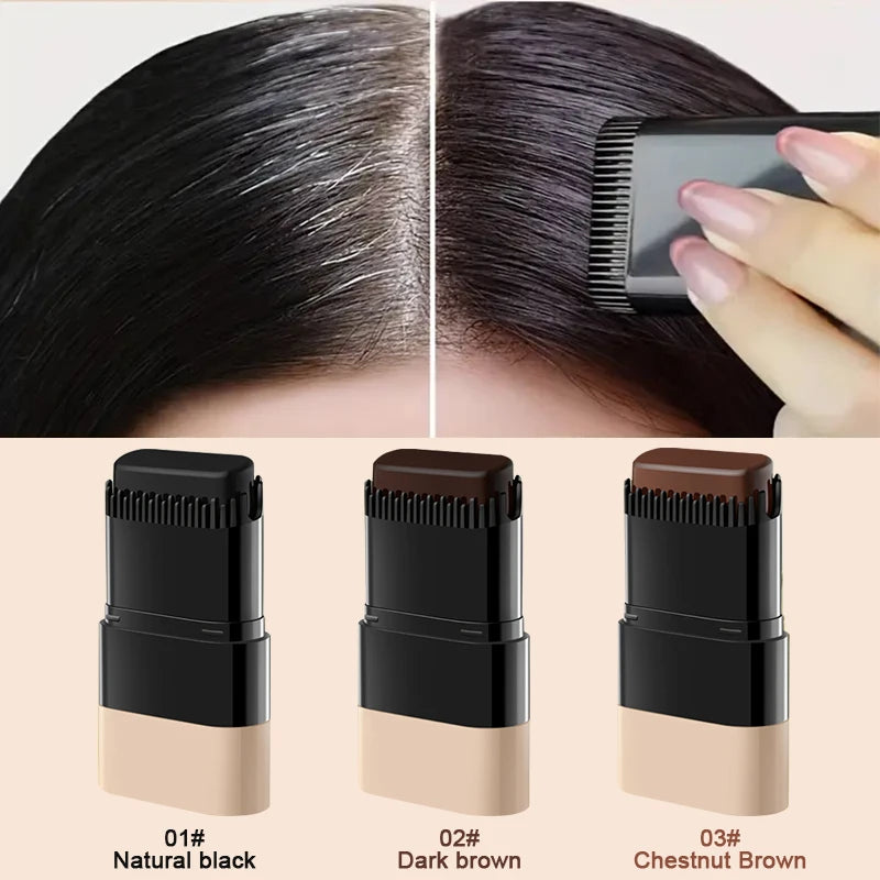 Temporary Hair Stick Long-lasting Fast Cover Easy Apply Beard Dye Zpaxo