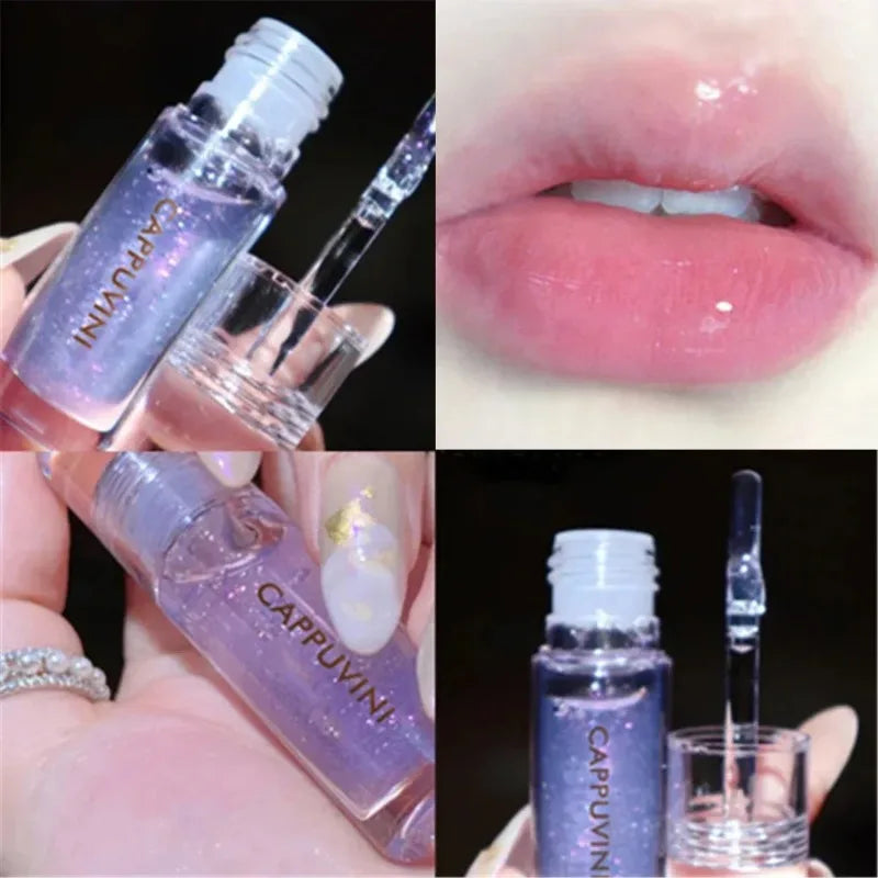 Water Light Lip Gloss Moisturizer Transparent Jelly Mirror Crystal Zpaxo 1Pcs02 Grape Taste