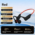 Bone Conduction Headphones IPX8 Waterproof MP3 32GB Bluetooth 5.4 Sports Headphones with Mic for Swimming Running 2026 New Zpaxo Red