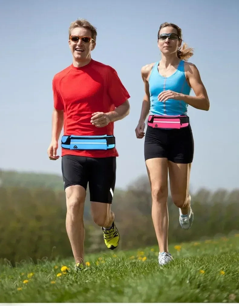 Running Sports Belt Wasit Pockets Men Women Hiking Outdoor Stretch