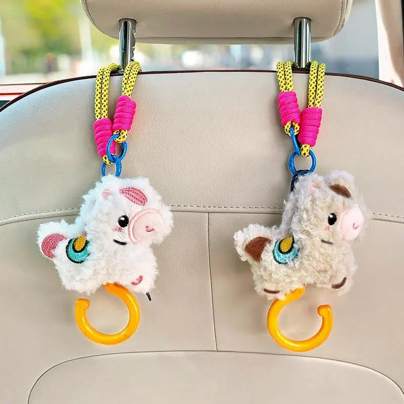 Cute Cartoon Car Seat Back Hook – Backseat Storage Organizer