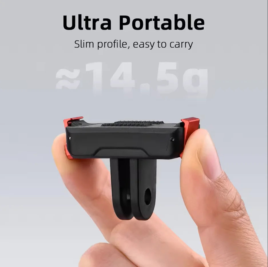 Quick-Release Mount for DJI OSMO NANO & Action 6 | Dual-Claw Camera Mount Adapter Zpaxo