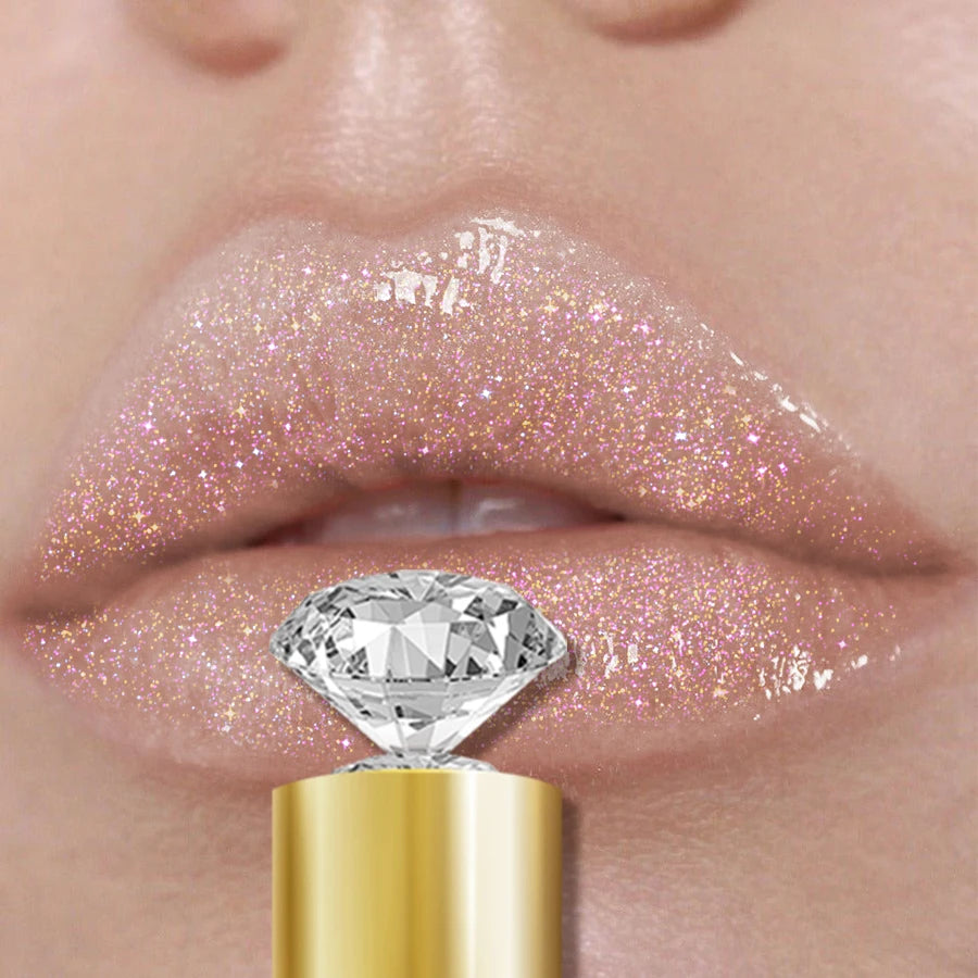 9 Colors Diamond Shimmer Glitter Lip Gloss Moisturizing Liquid