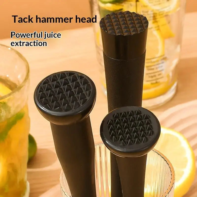 PP Cocktail Muddler with Grooved Nylon Tip | Bar Mixing Tool