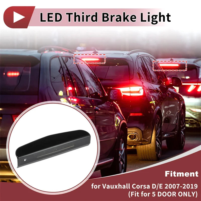 LED 3rd Brake Light for Opel Vauxhall Corsa D/E 2007–2019