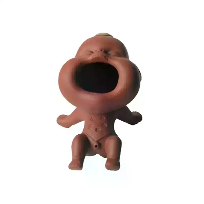 Cute Purple Sand Urine Boy Tea Pet Household Can Raise Tea Table Ornaments Fun Peeing Doll Tea Toy Set Accessories Zpaxo