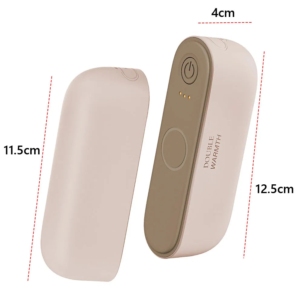 2 in 1 Magnetic Hand Warmer Electric Hand Warmer 3 Temp Setting Mini Hand Warmer Heater Split Pocket Heater for Indoor Outdoor Zpaxo