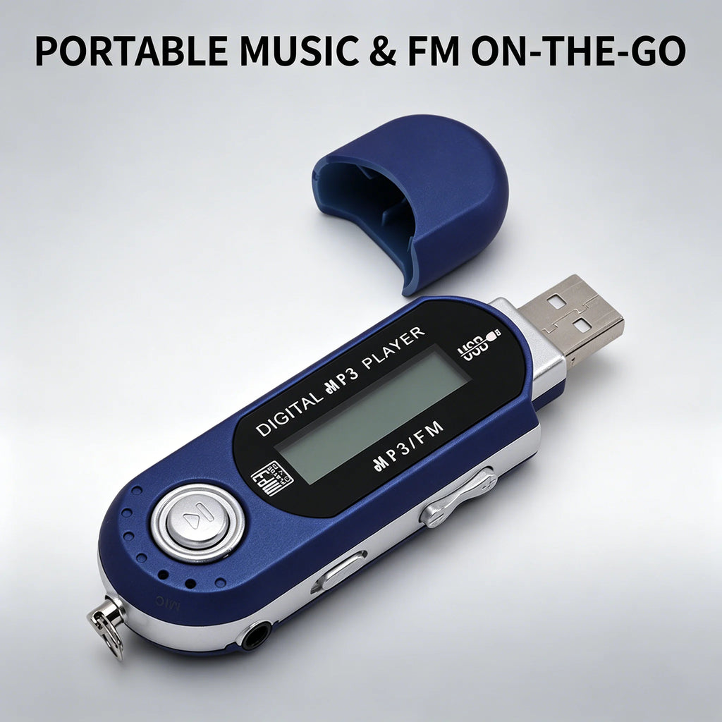 Portable Music Player USB 2 0 MP3 Retro Digital LCD Display Supports