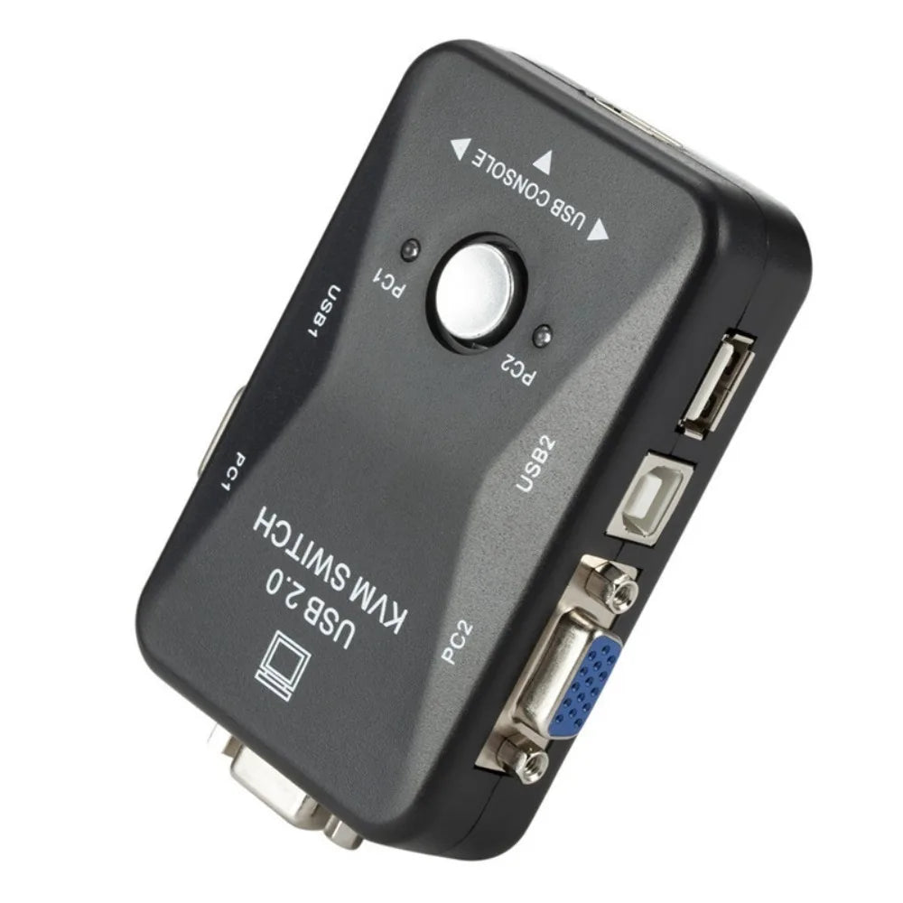1 Out 2 Port VGA KVM Switch Switcher USB 0 Splitter Flexible Zpaxo