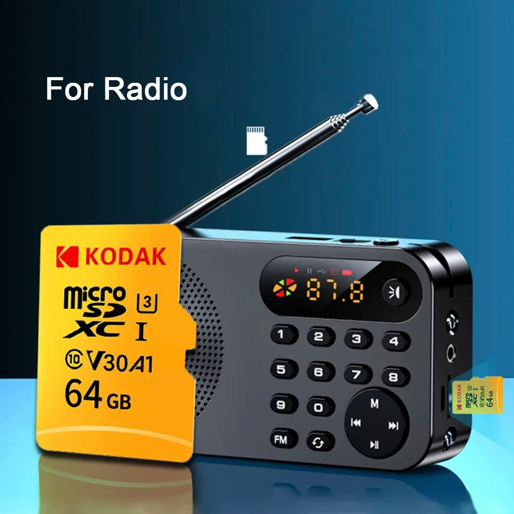 Kodak Micro SD Card 64GB 32GB Memory Card 512GB 256GB 128GB MicroSDXC Class10 SD Memory Card 100MB/s Original TF Flash Card U3 Zpaxo