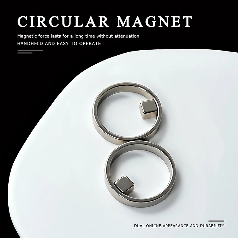 Hollow Cat Eye Magnet Gel Nail Polish Art Ring French Magnetic