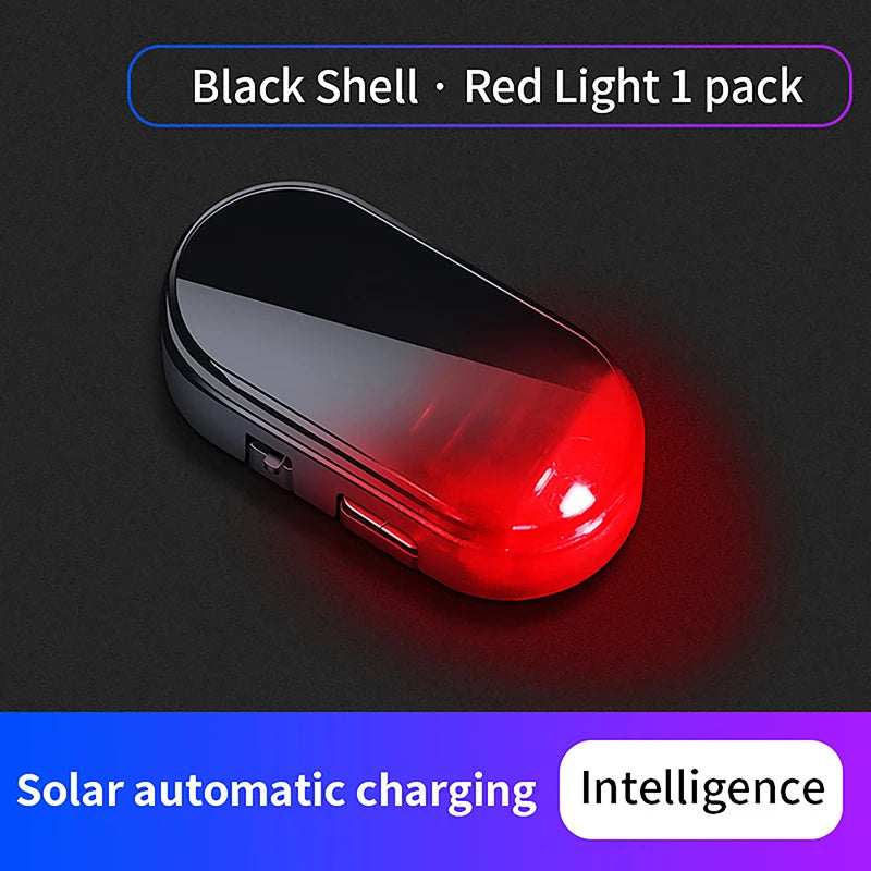 Solar LED Dummy Alarm Light – Flashing Anti-Theft Warning Lamp