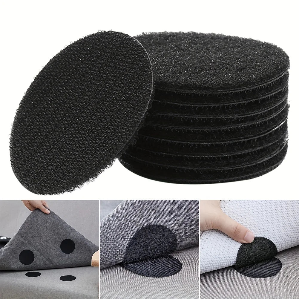 Self-Adhesive Hook & Loop Fastener Dots – 10pc Anti-Slip Hook Loop Fastener Dots Zpaxo 5CM 10 Pair Random
