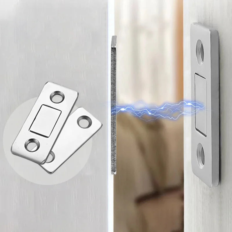 Magnetic Cabinet Catches Ultra Thin Door Strong Magnets Stopper Invisible Adhesive Drawer Magnet Lock for Kitchen Closet Closer Zpaxo