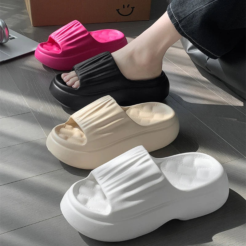 Thick Sole EVA Slippers Women Fashion Home Platform Summer Outwear
