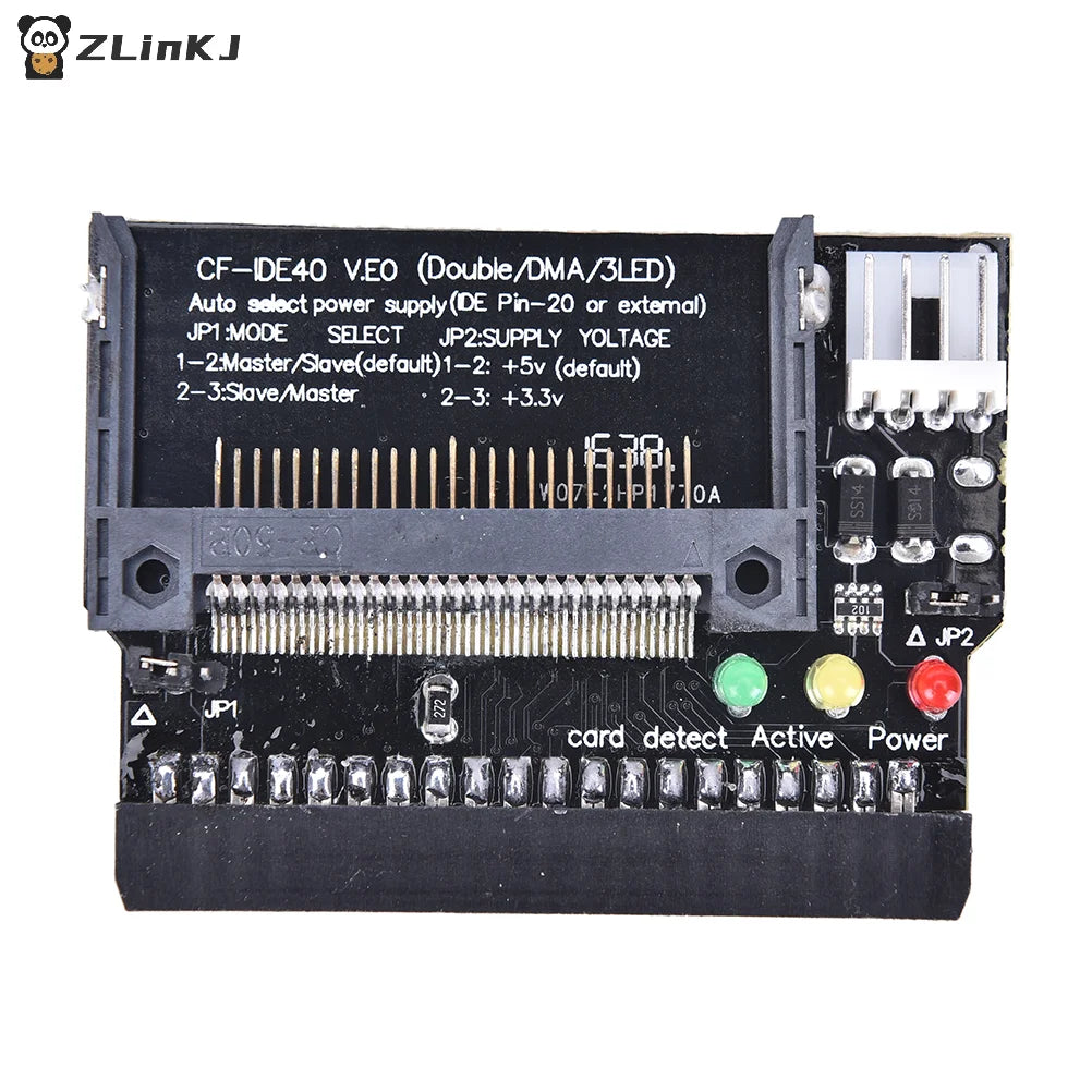 Compact Flash CF 3 5 Female 40 Pin IDE Bootable Adapter Converter Card Zpaxo
