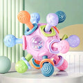Pet Chew Toy Soft Rubber Bite-resistance Teeth Grinding Chewing Toys for Small Dogs Training Pet Supplies puppy accessories Zpaxo Pink