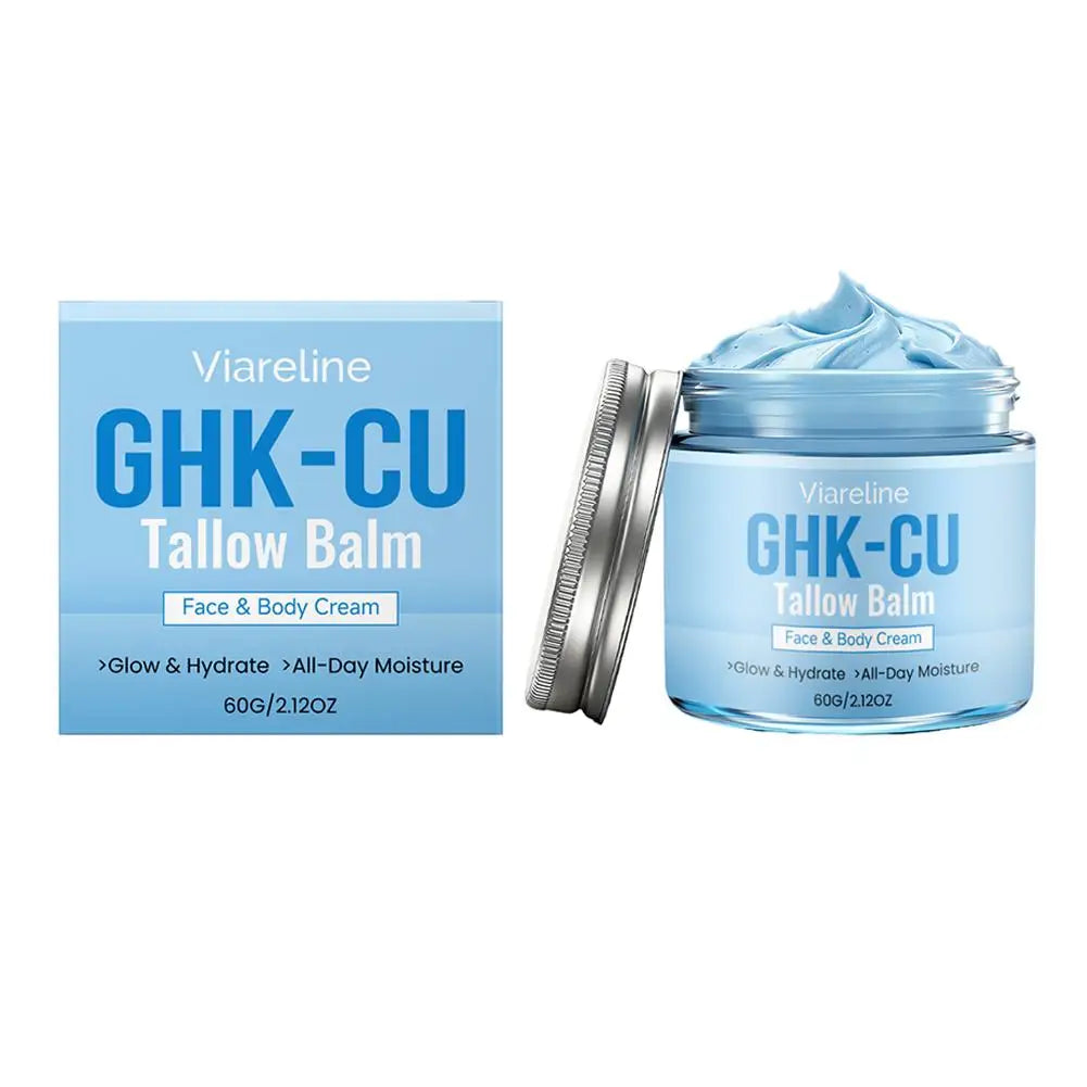 GHK-Cu Copper Peptide Blue Cream | Collagen & Deep Hydration Copper Peptide Face Cream Zpaxo A