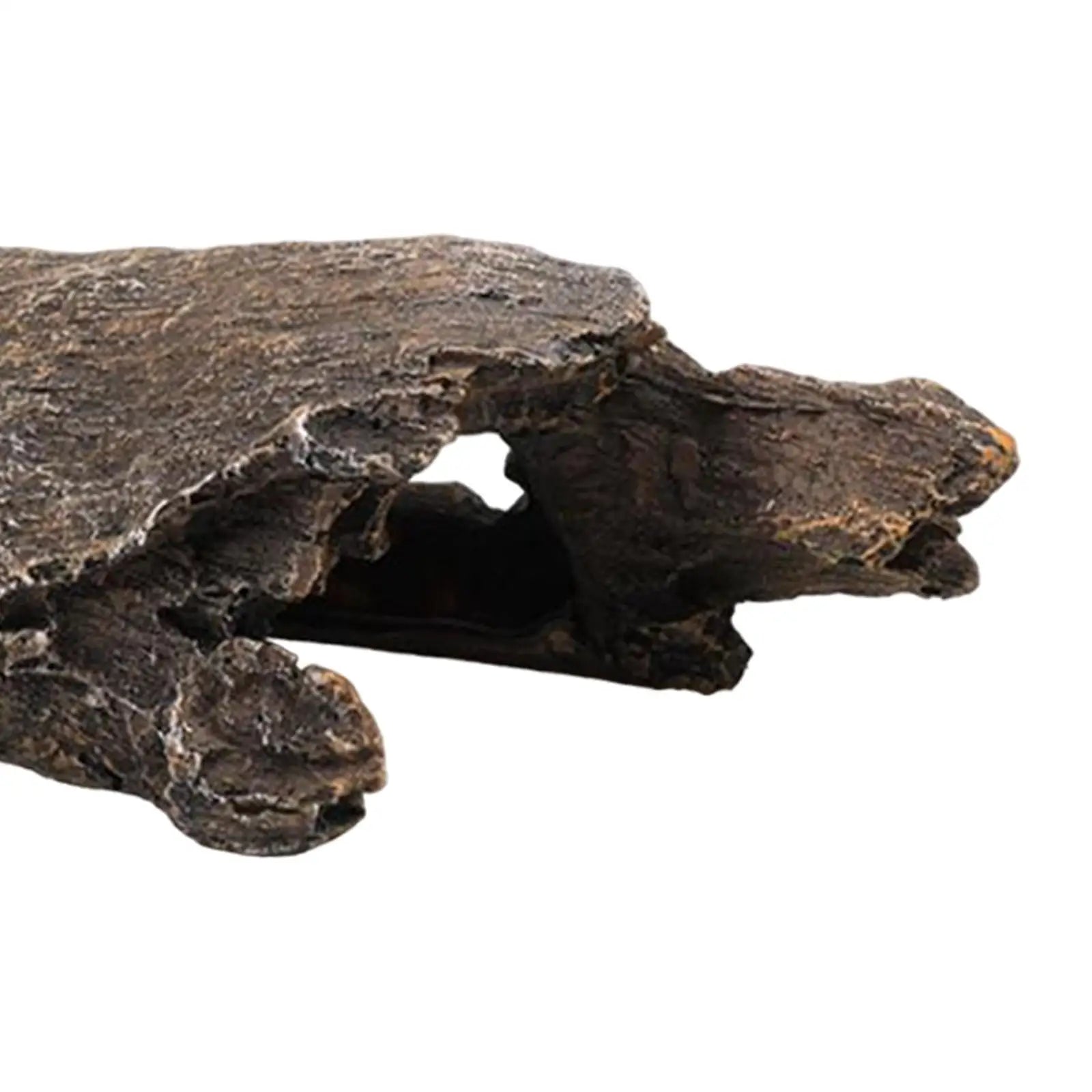 Fish Tank Hideout Hollow Tree Trunk Aquarium Decoration Tank Accessories for Amphibians Betta Small Lizards Turtles Reptile Zpaxo