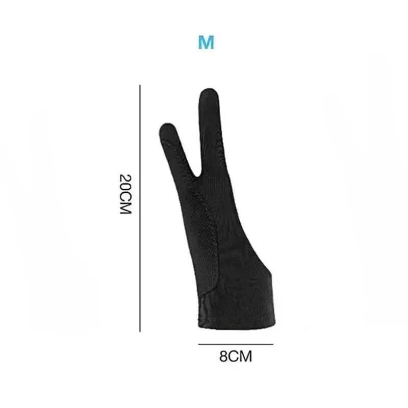 Drawing Glove Palm Rejection Two Finger Gloves Apple IPad Capacitive Zpaxo three layers-M