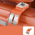 Double Hooks Car Back Seat Storage Hook Foldable Stretchable Auto Fastener Hooks Universal Strong Load-bearing Zpaxo Orange