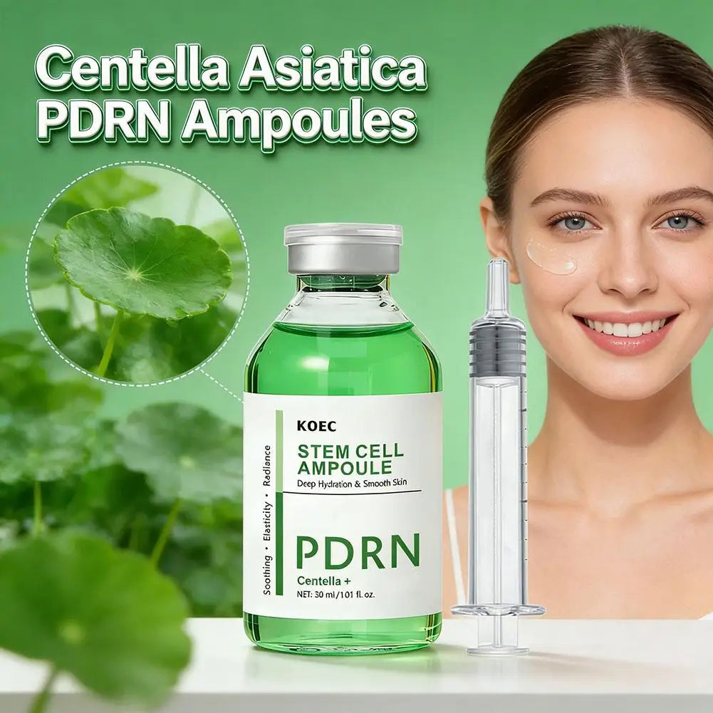 PDRN Centella Ampoule Face Serum Radiance Deep Hydration Serum, Soothing & Elasticity for Smooth Skin Care 30ml Zpaxo