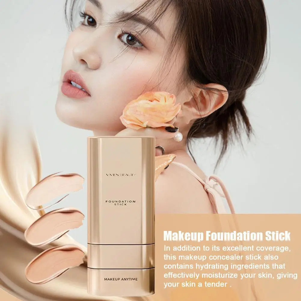 Velvet Foundation Stick – Full Coverage Concealer & Oil Control Foundation Concealer Stick Zpaxo