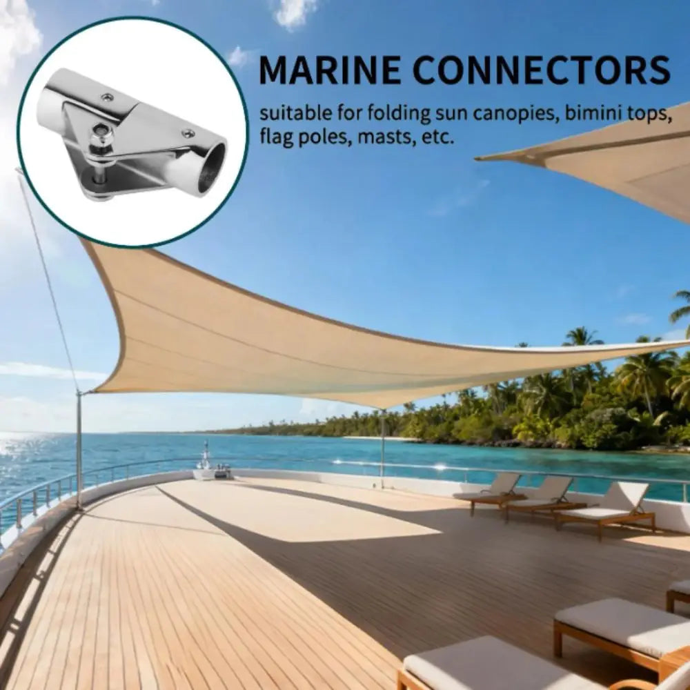 Stainless Steel Folding Swivel Connector Marine Grade Strength Pipe Zpaxo