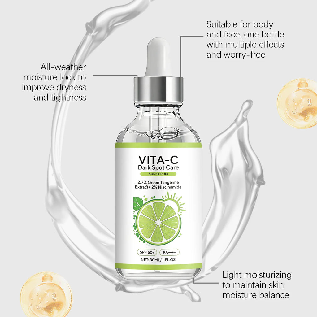 Vitamin C Sunscreen Essence – Brighten & Fade Spots | 30ml Brightening Sunscreen Serum Zpaxo