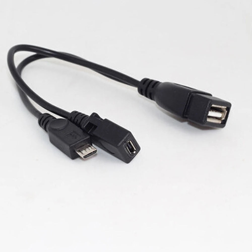 2 in 1 Micro USB to USB 2.0 OTG Adapter Cable with Micro USB Power for amazon TV Tablet PC Smartphone Zpaxo Default Title