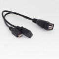 2 in 1 Micro USB to USB 2.0 OTG Adapter Cable with Micro USB Power for amazon TV Tablet PC Smartphone Zpaxo Default Title