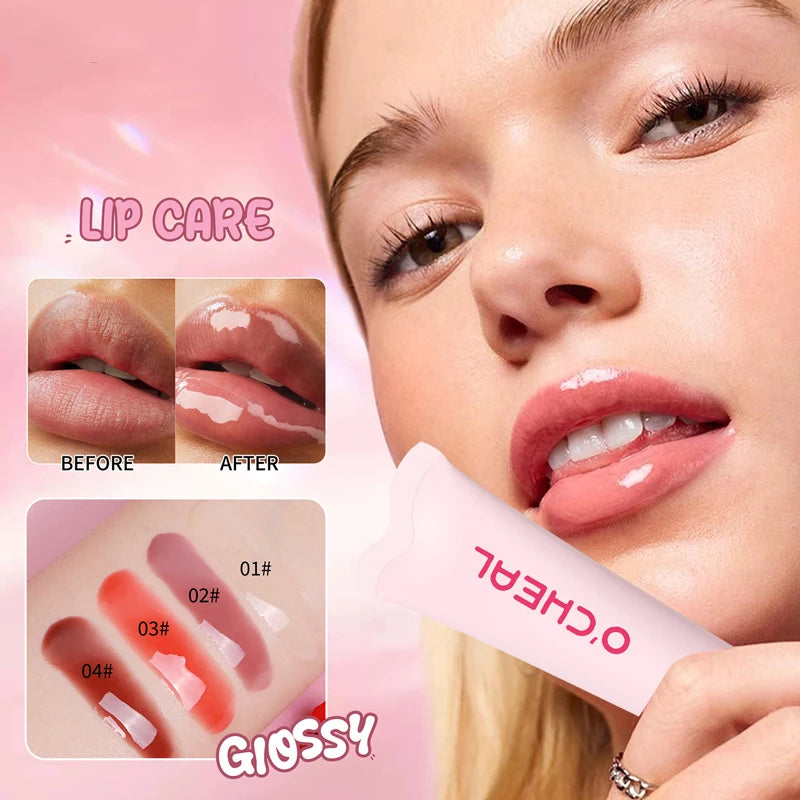 Moisturizing Long-lasting Lip Gloss Easy Apply Non Stick Natural