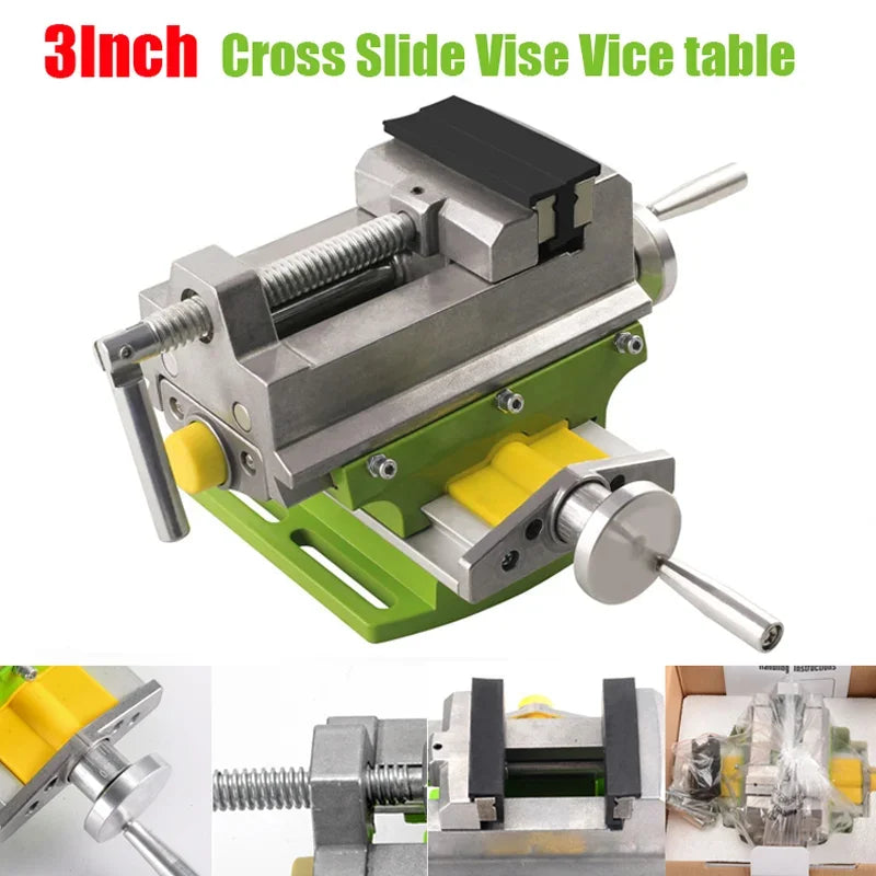 Cross Slide Vise Vice Table Compound Worktable Bench Alunimun Alloy