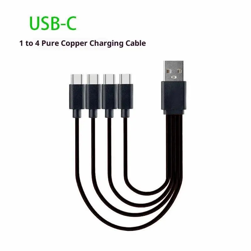 4-in-1 USB Type-C Fast Charging Cable – Charge 4 Devices at Once