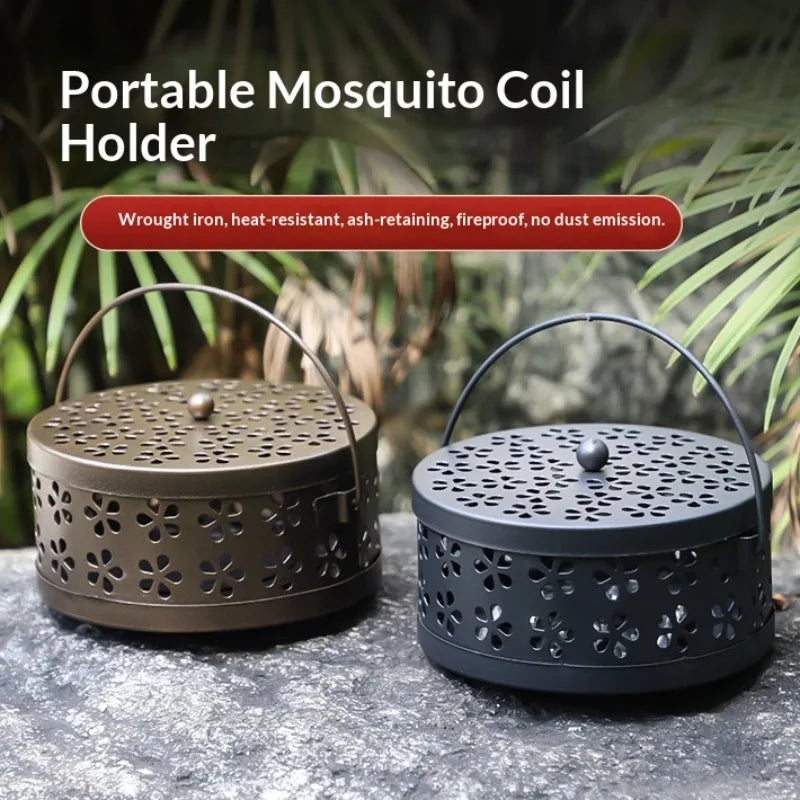 Creative Mosquito Coil Box and Holder, Indoor and Outdoor Fireproof Aroma Burner, Large Mosquito Coil Burner, Mosquito Coil Tray Zpaxo