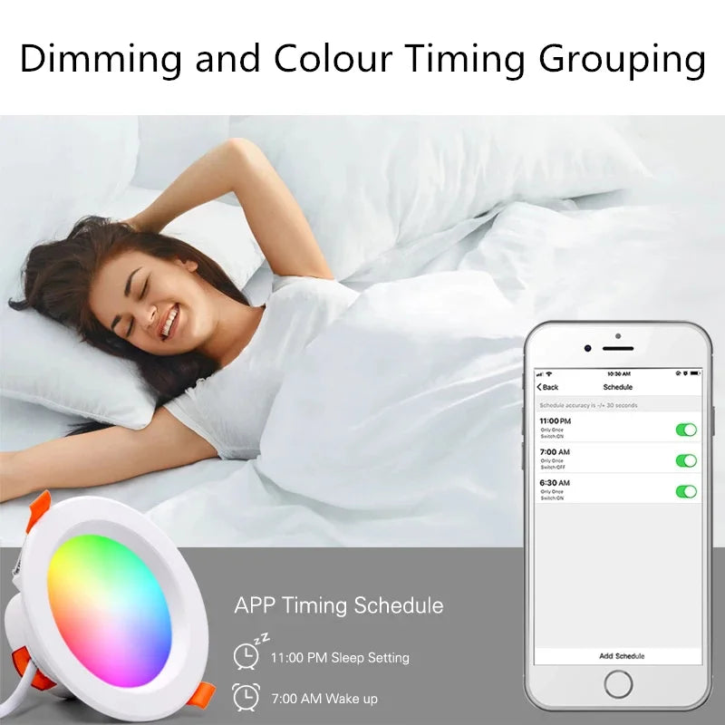 SHINEKNOT Smart RGBCW LED Downlight | Alexa & App Dimmable