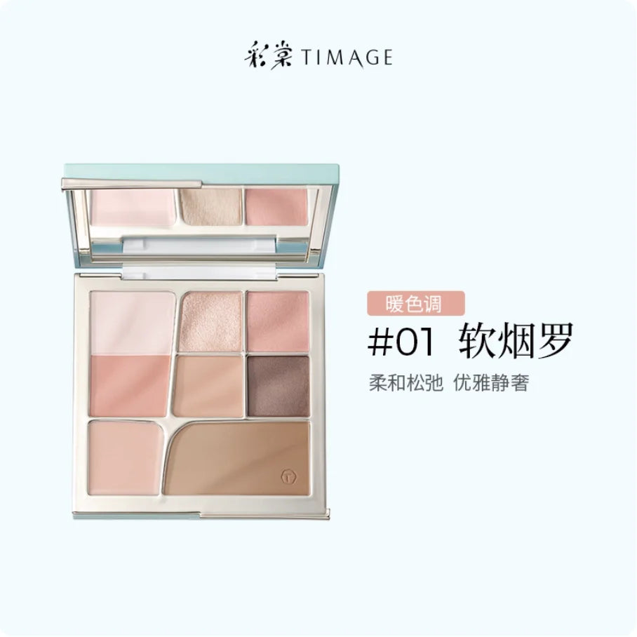 TIMAGE New Multi Eyeshadow Palette Matte Satin Shimmer Color Face Makeup Cosmetics Zpaxo 01
